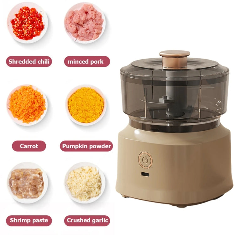JRQ-01 Home Wireless Electric Meat Grinder Kitchen Garlic Pounder, Size: Double-click(Green) - Stirrer & Squeezer by PMC TechLife | Online Shopping South Africa | PMC TechLife | Buy Now Pay Later Mobicred