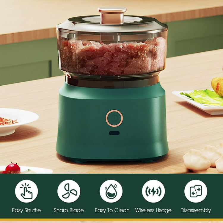 JRQ-01 Home Wireless Electric Meat Grinder Kitchen Garlic Pounder, Size: Double-click(White) - Stirrer & Squeezer by PMC TechLife | Online Shopping South Africa | PMC TechLife | Buy Now Pay Later Mobicred