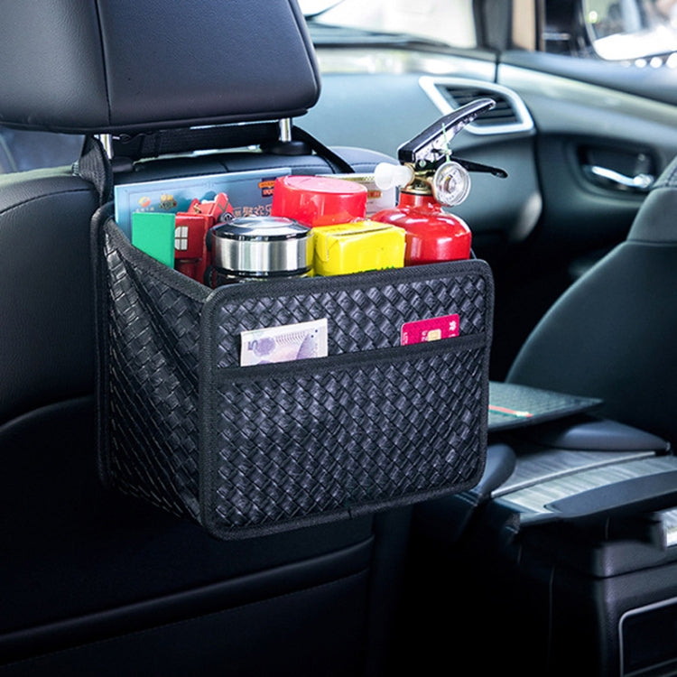 Car Hanging Garbage Bag Multifunctional Folding Storage Box, Model: H611 Woven Pattern - Stowing Tidying by PMC TechLife | Online Shopping South Africa | PMC TechLife | Buy Now Pay Later Mobicred