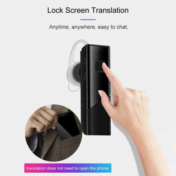 40 Languages Instant Real-Time Translation Smart Wireless BT5.0 Translation Earphone(Black) -  by PMC TechLife | Online Shopping South Africa | PMC TechLife | Buy Now Pay Later Mobicred