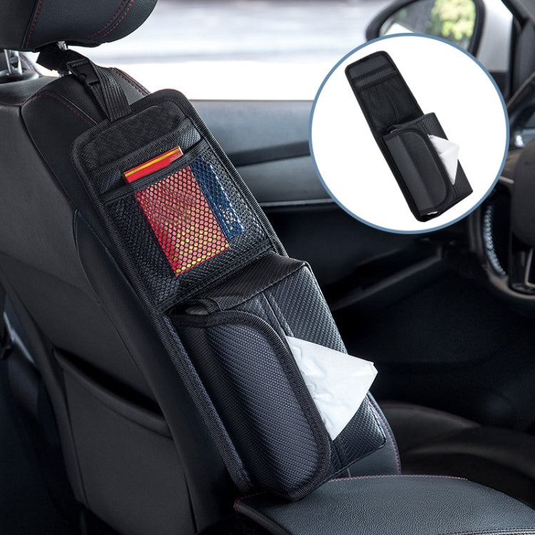 Car Seat Side Storage Hanging Bag Tissue Box, Model: H321 Carbon Fiber Pattern - Stowing Tidying by PMC TechLife | Online Shopping South Africa | PMC TechLife | Buy Now Pay Later Mobicred