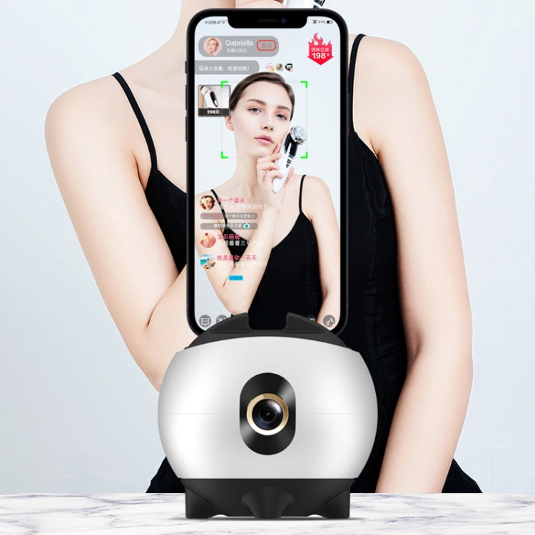 Hishell Rechargeable AI Face Intelligent Follow Shot Gimbal Cell Phone Live Streaming Video Stabilizer(White) - Handheld Gimbals by Hishell | Online Shopping South Africa | PMC TechLife | Buy Now Pay Later Mobicred