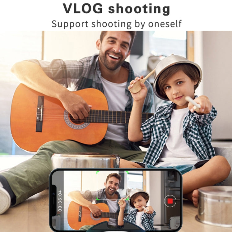 Hishell Rechargeable AI Face Intelligent Follow Shot Gimbal Cell Phone Live Streaming Video Stabilizer(Black) - free shipping - PMC TechLife - Order now!