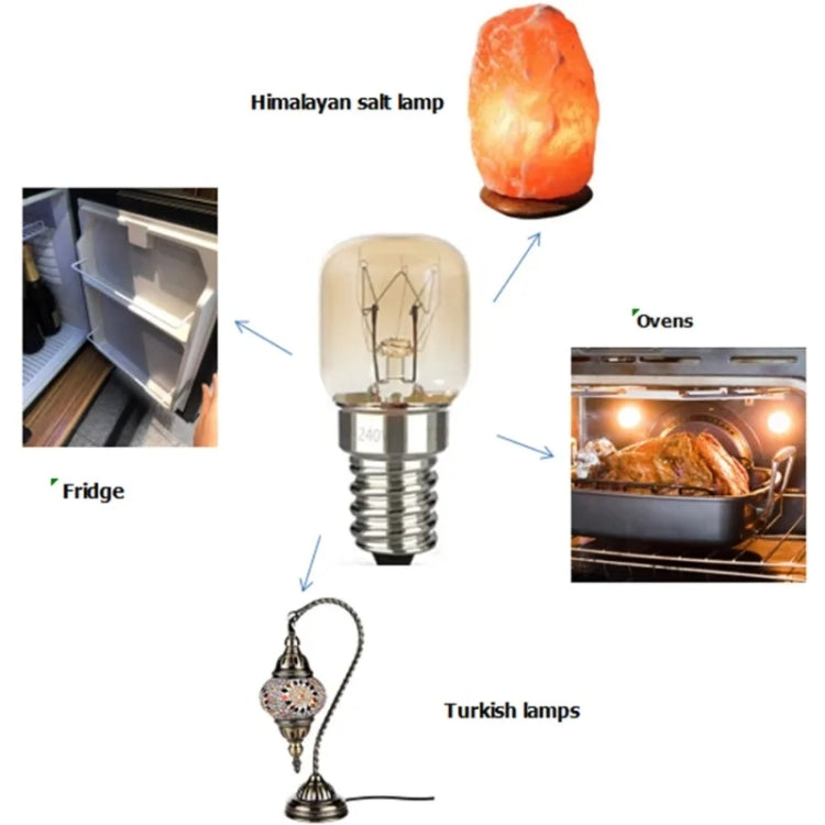 E14 Salt Crystal Lamps High Temperature Resistant Oven Light Bulb, Power: 15W Brass Lamp Head(2700K Warm White) - LED Blubs & Tubes by PMC TechLife | Online Shopping South Africa | PMC TechLife