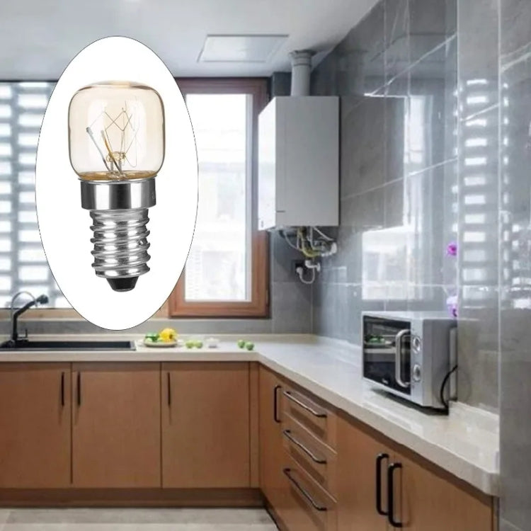 E14 Salt Crystal Lamps High Temperature Resistant Oven Light Bulb, Power: 15W Brass Lamp Head(2700K Warm White) - LED Blubs & Tubes by PMC TechLife | Online Shopping South Africa | PMC TechLife