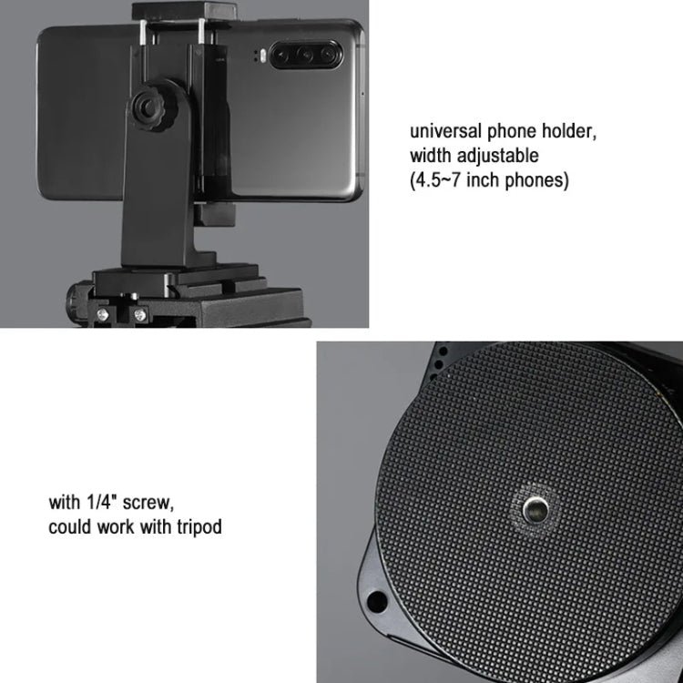 ZIFON YT-1000 Electric Gimbal 360 Degree Panoramic Remote Control Mobile Phone Shooting Dual Axis DSLR Camera Live Stabilizer(Standard) - free shipping - PMC TechLife - Order now!