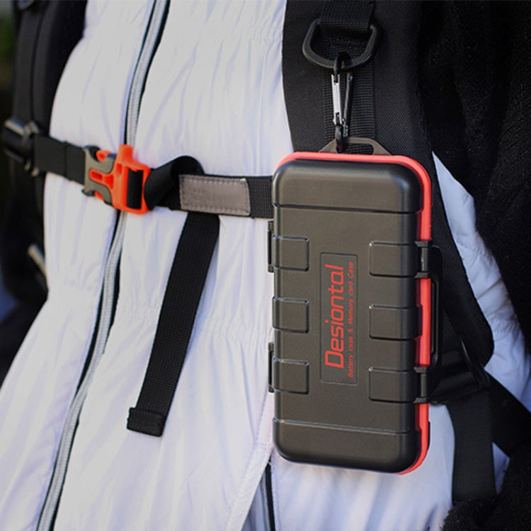 Desiontal LP-E6 Waterproof SD Card Holder Camera Battery Case(Black) -  by Desiontal | Online Shopping South Africa | PMC TechLife | Buy Now Pay Later Mobicred