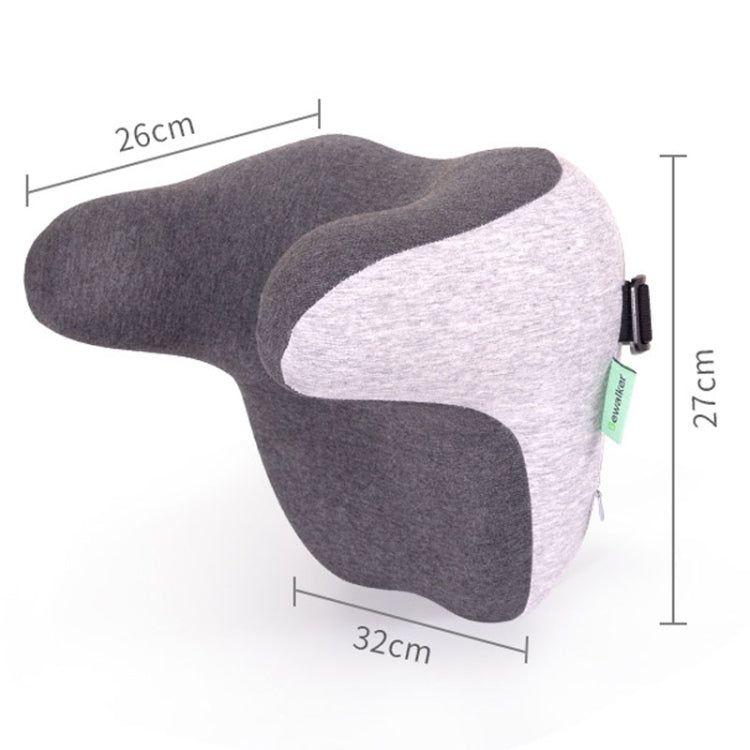BEWALKER Car Headrest Memory Foam Neck Support Pillow Car Seat Cervical Cushion(Grey) - Seat Accessories by BEWALKER | Online Shopping South Africa | PMC TechLife | Buy Now Pay Later Mobicred