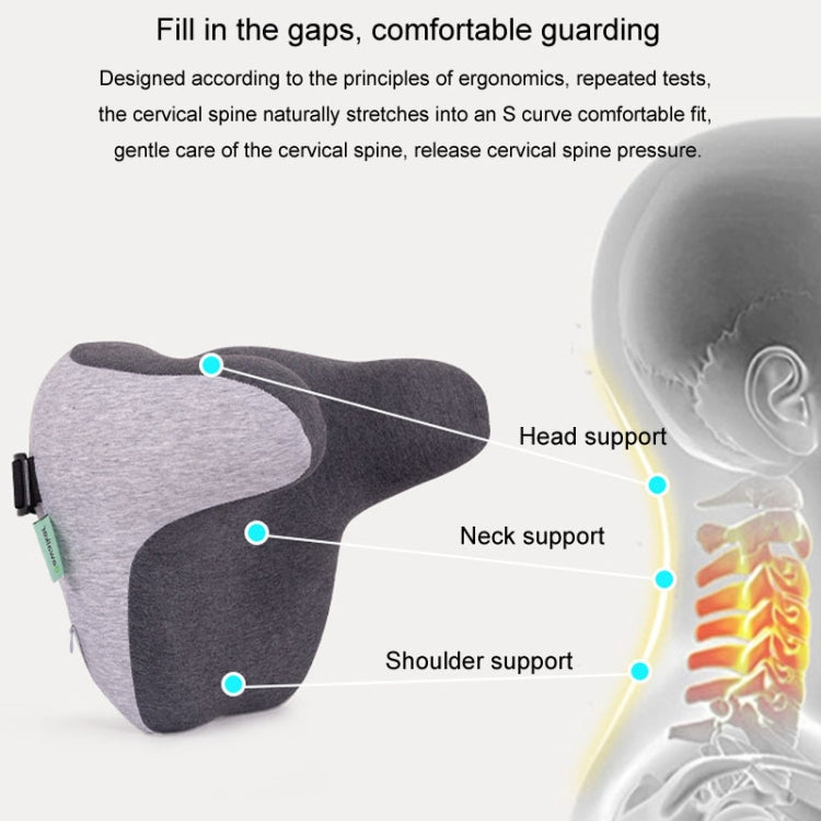 BEWALKER Car Headrest Memory Foam Neck Support Pillow Car Seat Cervical Cushion(Grey) - Seat Accessories by BEWALKER | Online Shopping South Africa | PMC TechLife | Buy Now Pay Later Mobicred