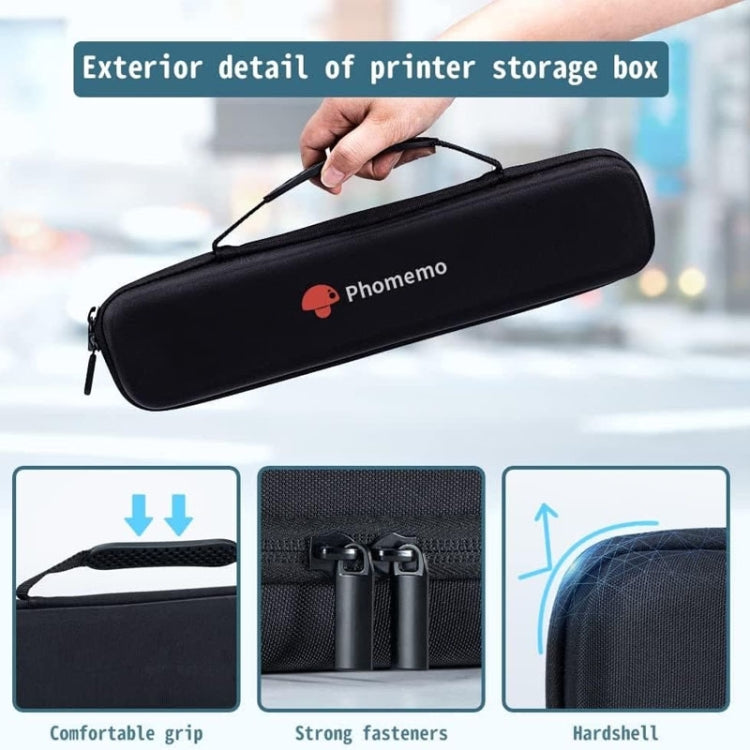 Phomemo Portable Storage Bag For M08F / P831 Printer(Gray) - Others by Phomemo | Online Shopping South Africa | PMC TechLife | Buy Now Pay Later Mobicred