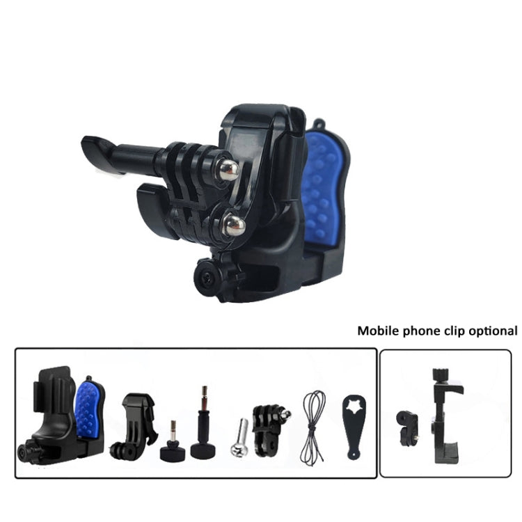 Motorcycle Helmet Chin Clamp Mount for GoPro Hero Series DJI Osmo Action, SJCAM Cameras, Spec: Set 1 - Helmet Mount by PMC TechLife | Online Shopping South Africa | PMC TechLife | Buy Now Pay Later Mobicred