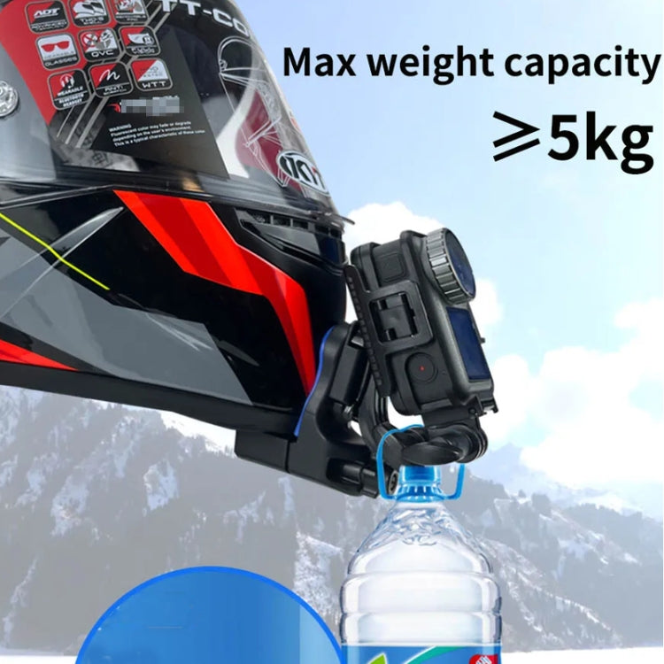 Motorcycle Helmet Chin Clamp Mount for GoPro Hero Series DJI Osmo Action, SJCAM Cameras, Spec: Set 1 - Helmet Mount by PMC TechLife | Online Shopping South Africa | PMC TechLife | Buy Now Pay Later Mobicred