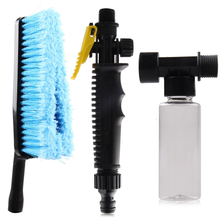 Car Wash Brush Head Soft Bristle Long Handle Brush Spray Foam Bottle Set(3 In 1) - Car washing supplies by PMC TechLife | Online Shopping South Africa | PMC TechLife