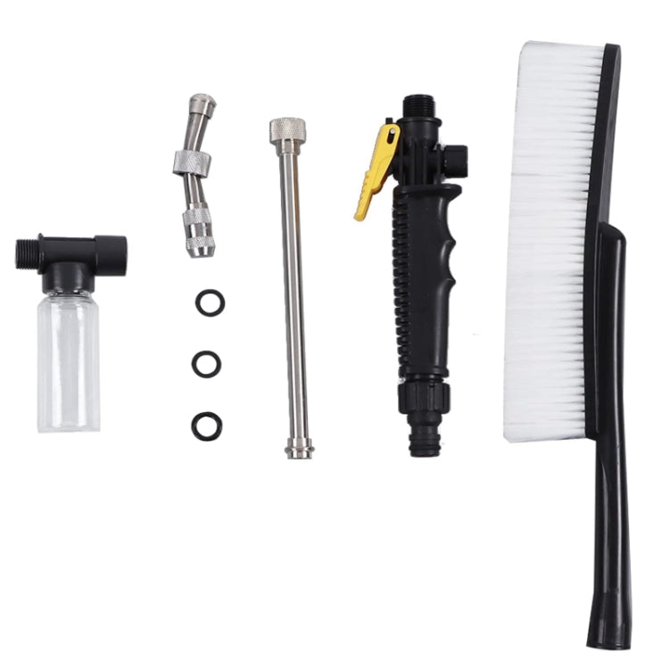 High Pressure Car Wash Nozzle Soft Bristle Long Handle Brush Foam Bottle Tool Set, Specification: Set 2 - Car washing supplies by PMC TechLife | Online Shopping South Africa | PMC TechLife | Buy Now Pay Later Mobicred