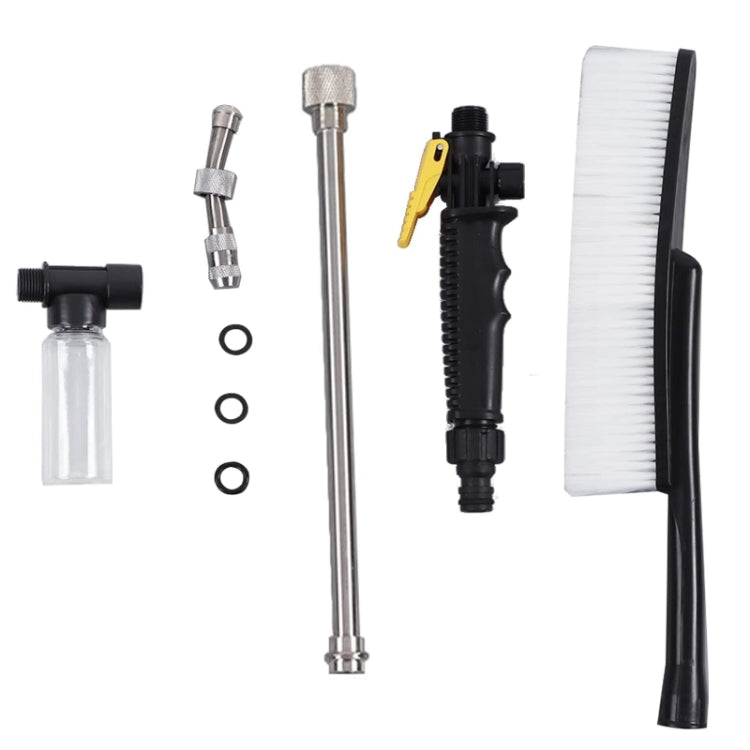 High Pressure Car Wash Nozzle Soft Bristle Long Handle Brush Foam Bottle Tool Set, Specification: Set 3 - Car washing supplies by PMC TechLife | Online Shopping South Africa | PMC TechLife | Buy Now Pay Later Mobicred