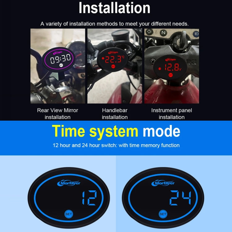 Morfayer Locomotive Multi-function Voltmeter, Red, Specification: Voltmeter Function - Electrical Instruments by Morfayer | Online Shopping South Africa | PMC TechLife | Buy Now Pay Later Mobicred
