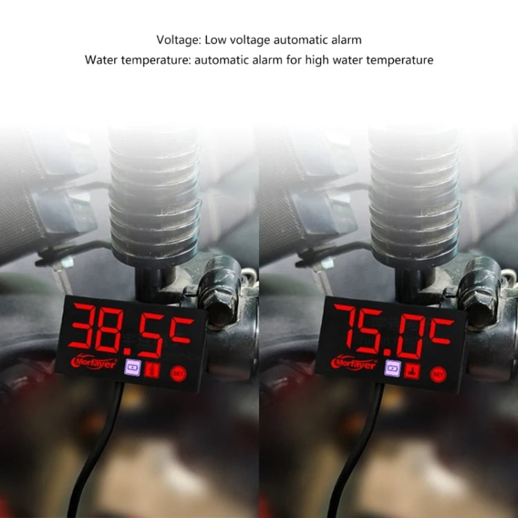 Compact LED Digital Display Time Voltmeter, Specification: 3 in 1 Red - Electrical Instruments by PMC TechLife | Online Shopping South Africa | PMC TechLife | Buy Now Pay Later Mobicred