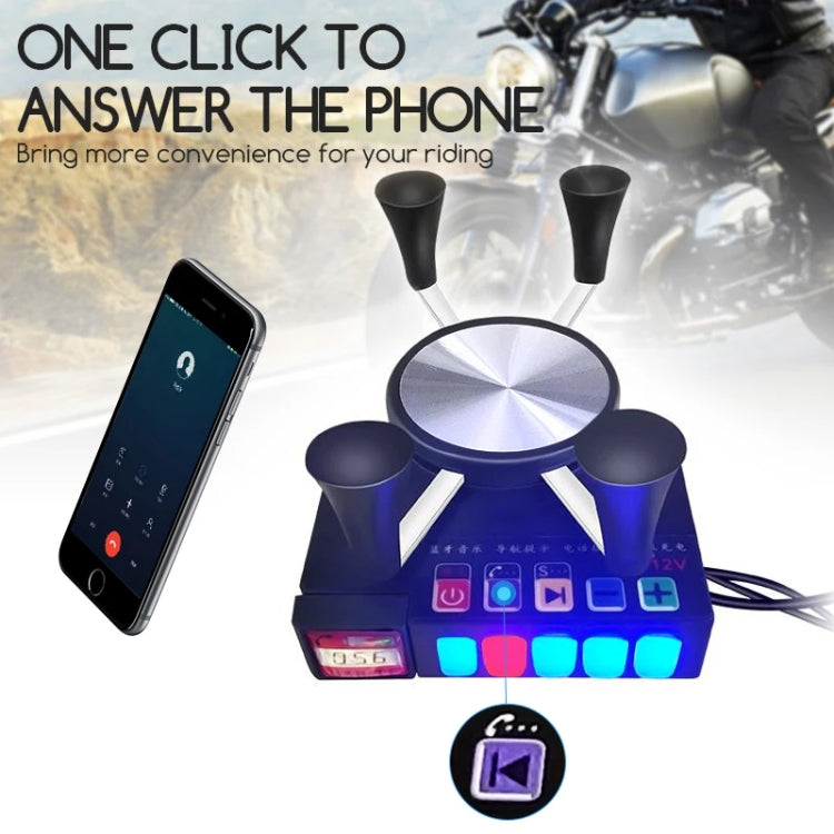 Motorcycle Mobile Phone Charging Stand With Bluetooth MP3 Speaker(YL-056) - Holder by PMC TechLife | Online Shopping South Africa | PMC TechLife | Buy Now Pay Later Mobicred