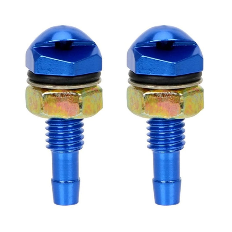 2pcs /Set Automotive Glass Washer Sprayer Aluminum Cap Nozzle(Blue) - Windscreen Wipers by PMC TechLife | Online Shopping South Africa | PMC TechLife | Buy Now Pay Later Mobicred