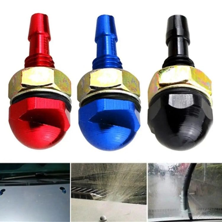2pcs /Set Automotive Glass Washer Sprayer Aluminum Cap Nozzle(Black) - Windscreen Wipers by PMC TechLife | Online Shopping South Africa | PMC TechLife | Buy Now Pay Later Mobicred