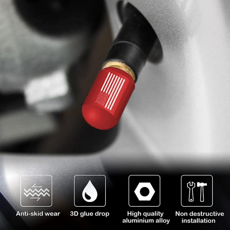4pcs /Set Car Tire Capsule Aluminum Alloy Screw Dustproof Valves(Black) - Tire Valve Caps by PMC TechLife | Online Shopping South Africa | PMC TechLife | Buy Now Pay Later Mobicred