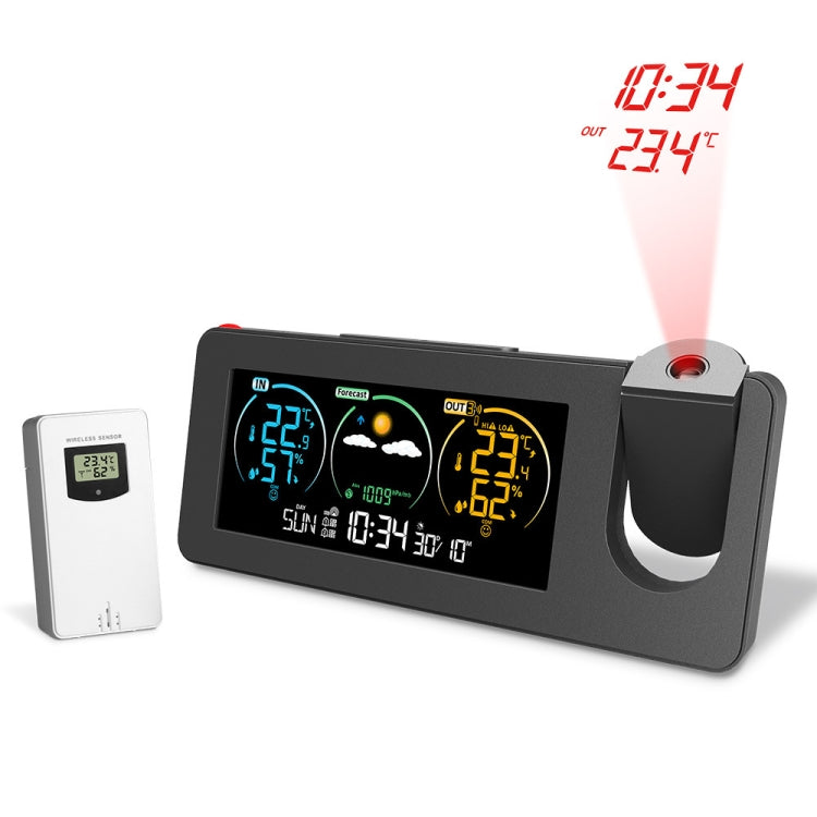 Perpetual Calendar Weather Forecast Color Screen Digital Display Projection Clock(USB) - Novelty Clock by PMc TechLife | Online Shopping South Africa | PMc TechLife | Buy Now Pay Later Mobicred