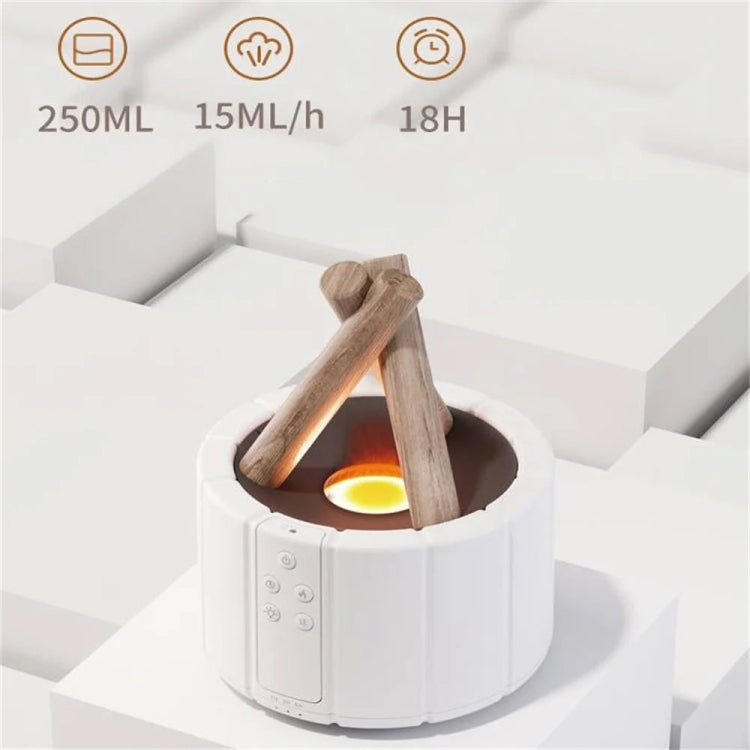 Bonfire Shaped Remote Control Aroma Diffuser Desktop Flame Humidifier, Color: Black - free shipping - PMC TechLife - Order now!