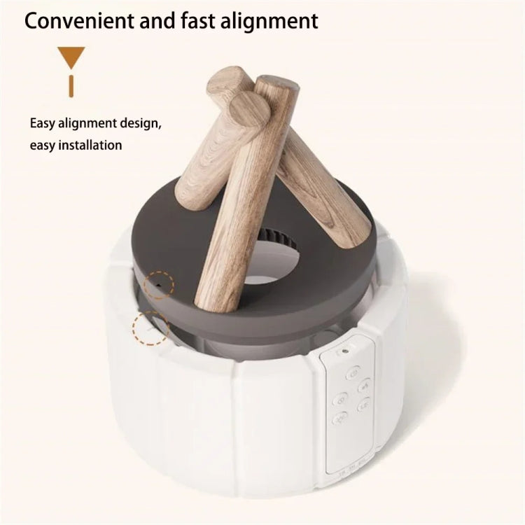 Bonfire Shaped Remote Control Aroma Diffuser Desktop Flame Humidifier, Color: Black - free shipping - PMC TechLife - Order now!