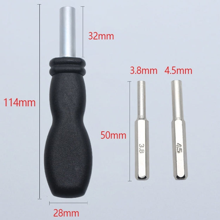 For N64/NGC/SFC Game Console Disassembly Hardware Tools Screwdriver Accessories, Model: 3.8mm+4.5mm Sleeve - Screwdriver by PMC TechLife | Online Shopping South Africa | PMC TechLife