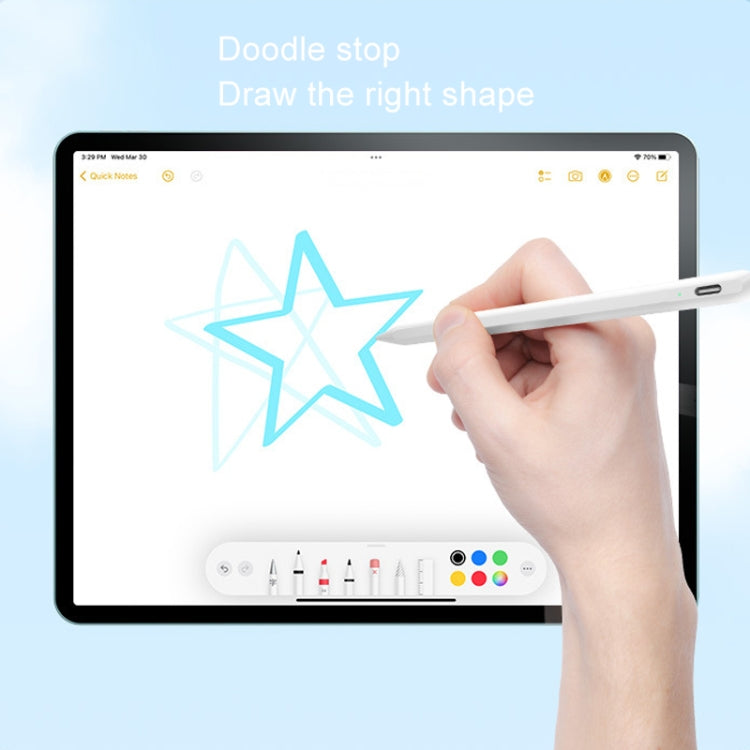 Fast Charge+Touch Switch+Bluetooth Function Anti-false Touch Capacitive Pen for iPad 2018 or Later(White) - free shipping - PMC Jewellery - Order now!