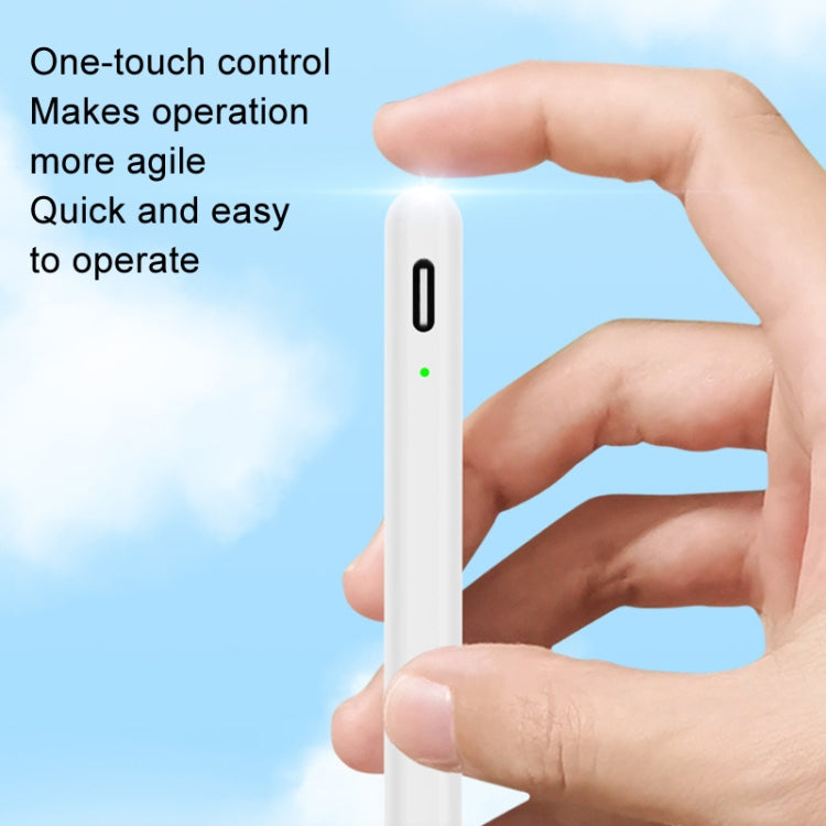 Fast Charge+Touch Switch+Bluetooth Function Anti-false Touch Capacitive Pen for iPad 2018 or Later(White) - free shipping - PMC Jewellery - Order now!