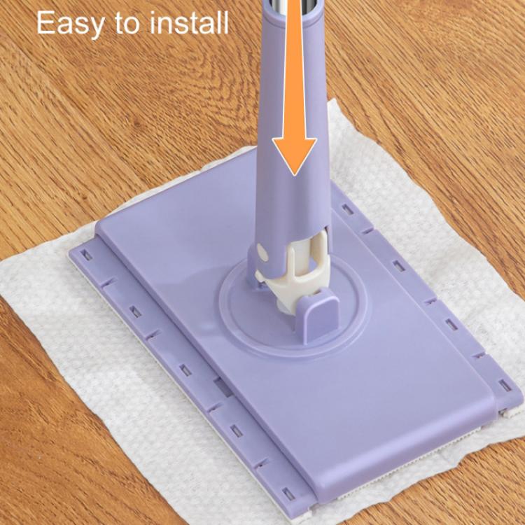 Washcloth Small Mop Lazy Person Hand-Free Automatic Paper Change Mini Floor Cleaner(Purple) - Handheld Cleaner & Mops by PMc TechLife | Online Shopping South Africa | PMc TechLife | Buy Now Pay Later Mobicred