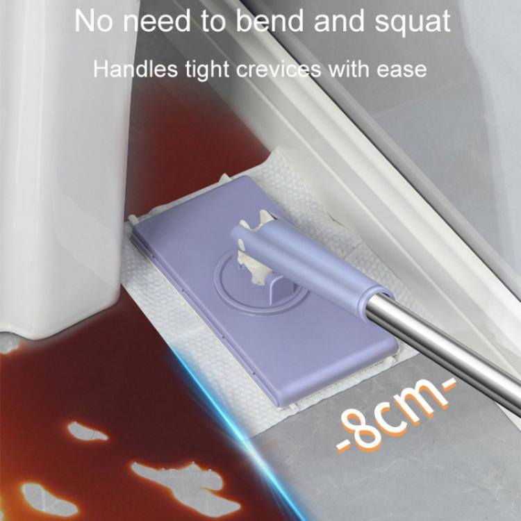 Washcloth Small Mop Lazy Person Hand-Free Automatic Paper Change Mini Floor Cleaner(Purple) - Handheld Cleaner & Mops by PMc TechLife | Online Shopping South Africa | PMc TechLife | Buy Now Pay Later Mobicred