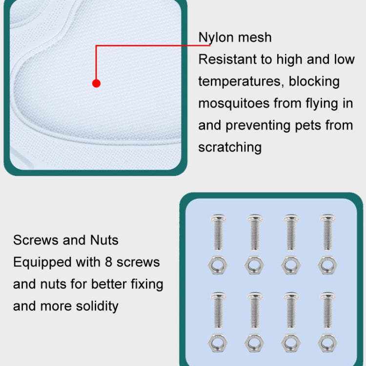 Pet Screen Door Two Way Access Magnetic Closing Cat Door Pet Products(White) - Pet Screen Doors by PMC TechLife | Online Shopping South Africa | PMC TechLife | Buy Now Pay Later Mobicred