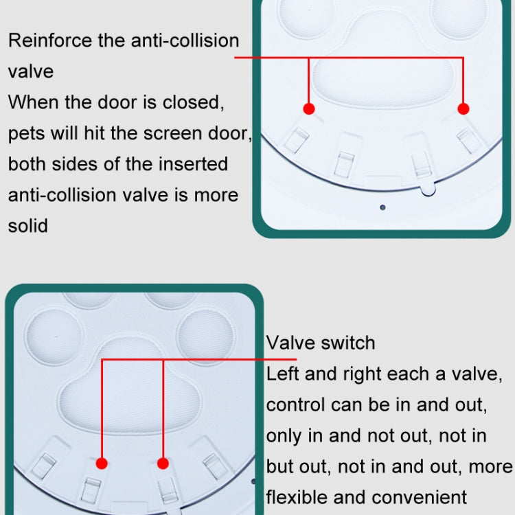 Pet Screen Door Two Way Access Magnetic Closing Cat Door Pet Products(Black) - Pet Screen Doors by PMC TechLife | Online Shopping South Africa | PMC TechLife | Buy Now Pay Later Mobicred