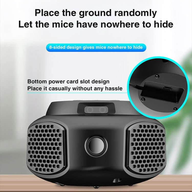 219 Intelligent Ultrasonic Multi-dimensional Frequency Conversion Home Indoor Mouse Repeller(Black) - Repellents by PMC TechLife | Online Shopping South Africa | PMC TechLife | Buy Now Pay Later Mobicred