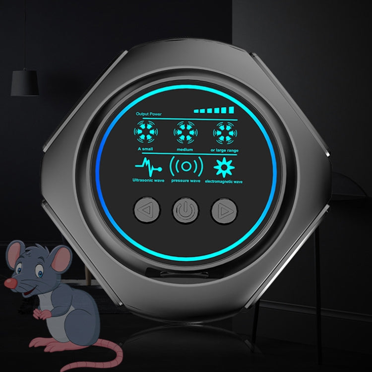 219 Intelligent Ultrasonic Multi-dimensional Frequency Conversion Home Indoor Mouse Repeller(Black) - Repellents by PMC TechLife | Online Shopping South Africa | PMC TechLife | Buy Now Pay Later Mobicred