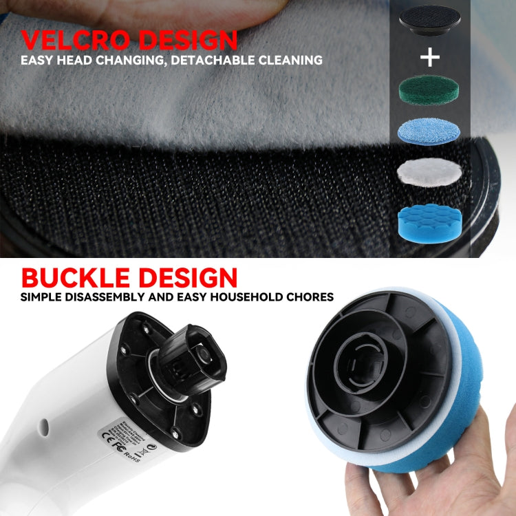 Cordless Electric Spin Scrubber Extension Handle with 7 Replacement Heads(Rose Gold) - free shipping - PMc TechLife - Order now!