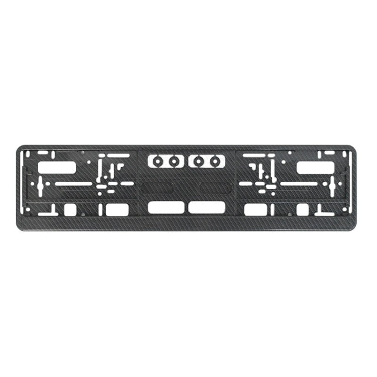 European Standard Single-strip Plastic License Plate Frame, Specification: Carbon Pattern - License Plate Covers & Frames by PMC TechLife | Online Shopping South Africa | PMC TechLife | Buy Now Pay Later Mobicred