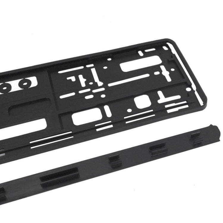 European Standard Single-strip Plastic License Plate Frame, Specification: Carbon Pattern - License Plate Covers & Frames by PMC TechLife | Online Shopping South Africa | PMC TechLife | Buy Now Pay Later Mobicred