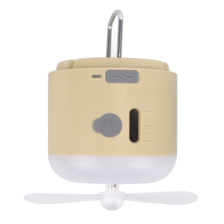Outdoor Camping Tent Hanging Ambient Light Magnetic Spray Humidification Fan(Khaki) - Electric Fans by PMC TechLife | Online Shopping South Africa | PMC TechLife | Buy Now Pay Later Mobicred