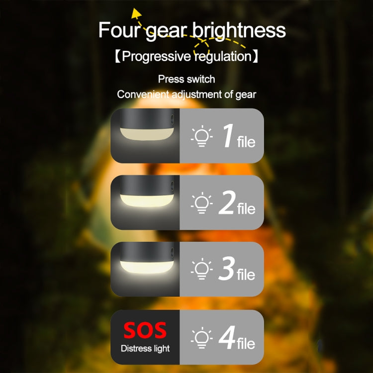 Outdoor Camping Tent Hanging Ambient Light Magnetic Spray Humidification Fan(Black) - Electric Fans by PMC TechLife | Online Shopping South Africa | PMC TechLife | Buy Now Pay Later Mobicred