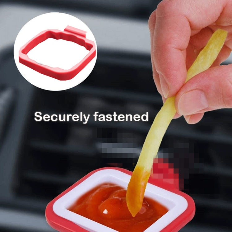 2 in 1 Car Fries Sauce Rack Air Vent Storage Box(Gray White) - Stowing Tidying by PMC TechLife | Online Shopping South Africa | PMC TechLife | Buy Now Pay Later Mobicred
