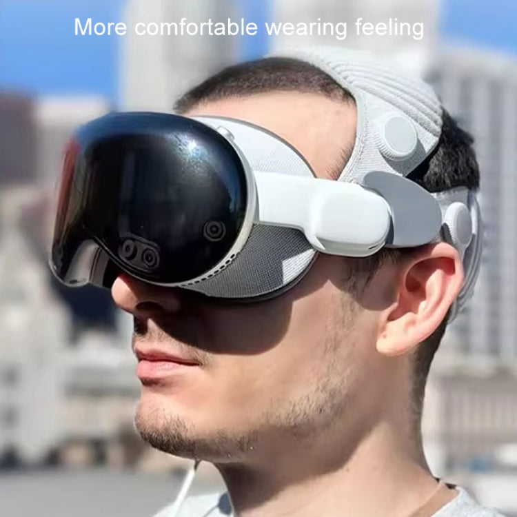 For Apple Vision Pro 1pair Dual Headwear Strap Buckle Knitting Use Accessories(Black) - VR Accessories by PMC TechLife | Online Shopping South Africa | PMC TechLife | Buy Now Pay Later Mobicred