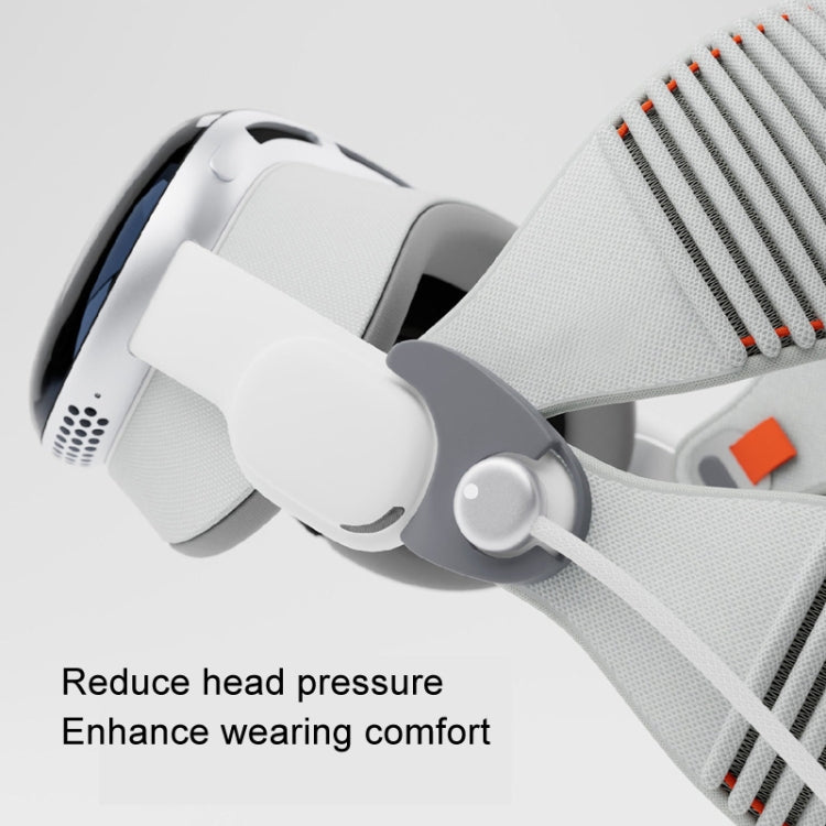 For Apple Vision Pro 1pair Dual Headwear Strap Buckle Knitting Use Accessories(Black) - VR Accessories by PMC TechLife | Online Shopping South Africa | PMC TechLife | Buy Now Pay Later Mobicred