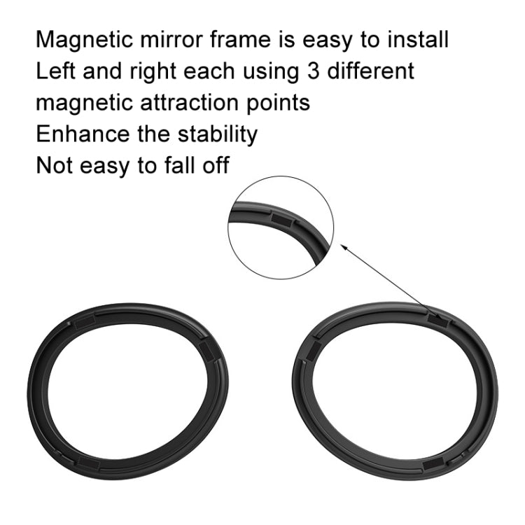 For Apple Vision Pro Magnetic Frame VR Glasses Smart Accessories, Style: 1.56 Refractive Index Frame+200 Degree Lens - VR Accessories by PMC TechLife | Online Shopping South Africa | PMC TechLife | Buy Now Pay Later Mobicred