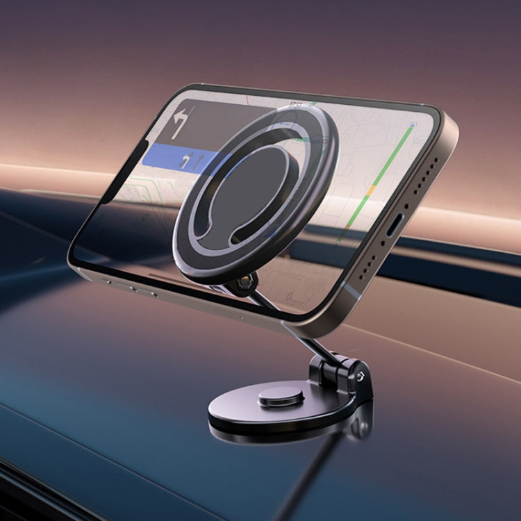 D33 Magnetic Folding Car Phone Holder Rotatable Dashboard Stick-On Navigation Stand - Car Holders by PMC TechLife | Online Shopping South Africa | PMC TechLife | Buy Now Pay Later Mobicred