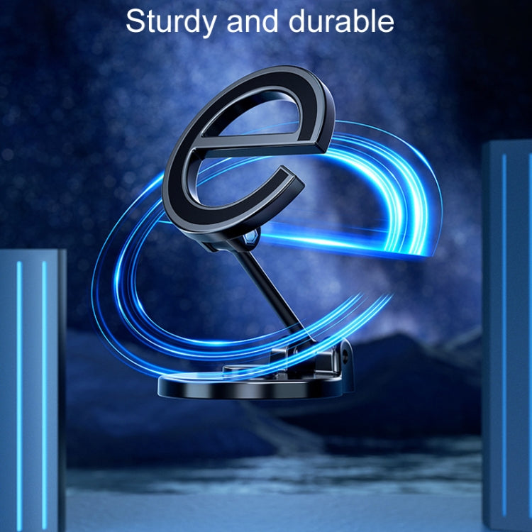 D38 Letter E Magnetic Folding Car Phone Holder Rotatable Dashboard Stick-On Navigation Stand - Car Holders by PMC TechLife | Online Shopping South Africa | PMC TechLife | Buy Now Pay Later Mobicred