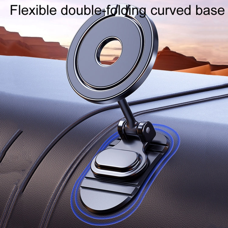 D50-1 Magnetic Folding Car Phone Holder Rotatable Dashboard Stick-On Navigation Stand - Car Holders by PMC TechLife | Online Shopping South Africa | PMC TechLife | Buy Now Pay Later Mobicred