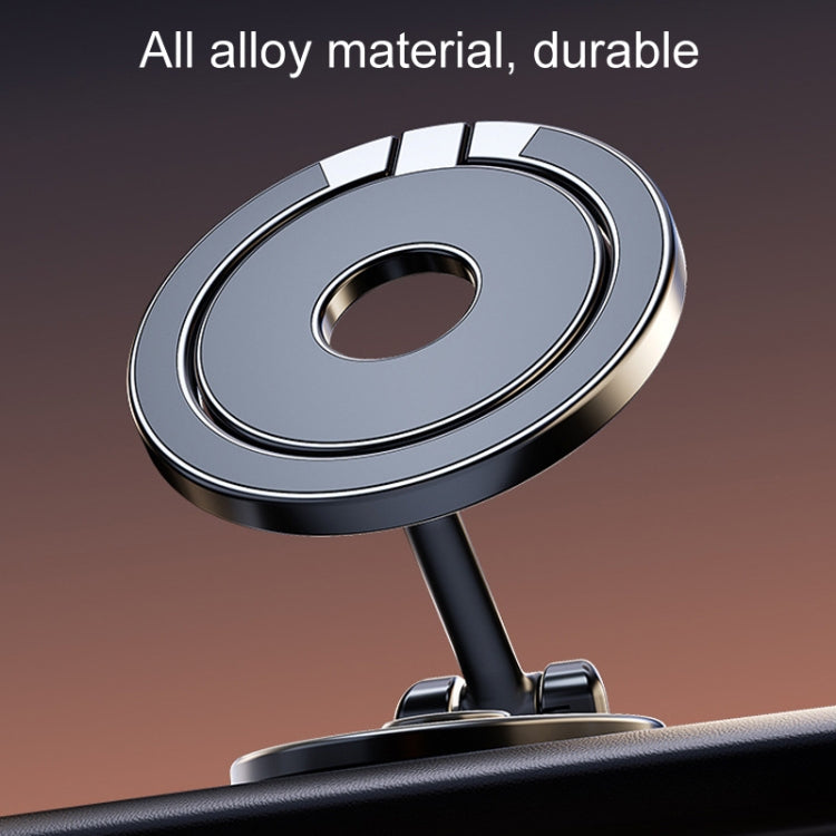 D50 Magnetic Folding Car Phone Holder Rotatable Dashboard Stick-On Navigation Stand - Car Holders by PMC TechLife | Online Shopping South Africa | PMC TechLife | Buy Now Pay Later Mobicred